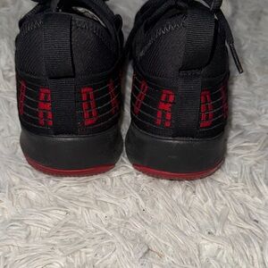 Jordan Black and Red Shoes